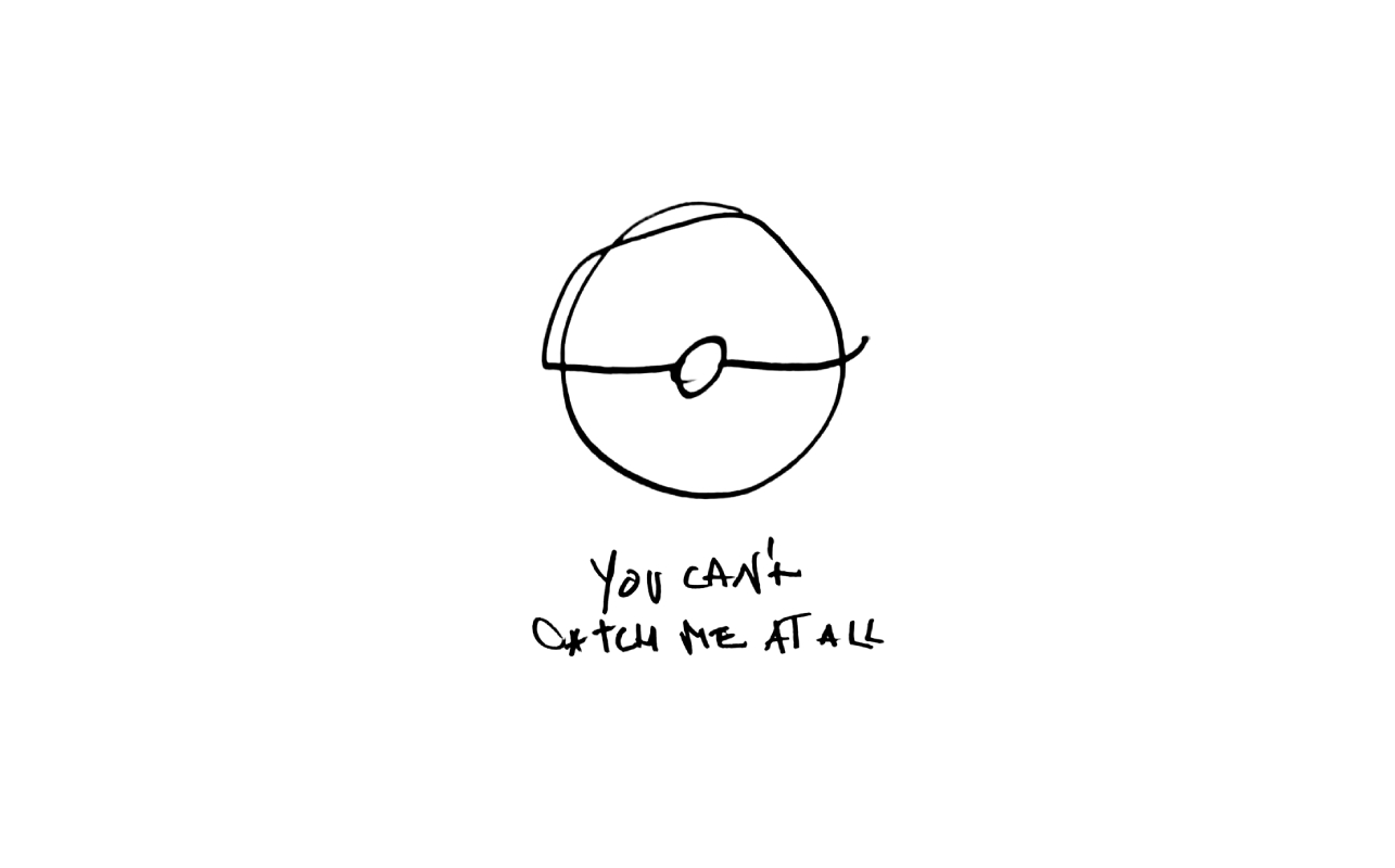 Defiant line-art design with 'You Can't Catch Me at All', ideal for expressing independence and a fearless attitude.