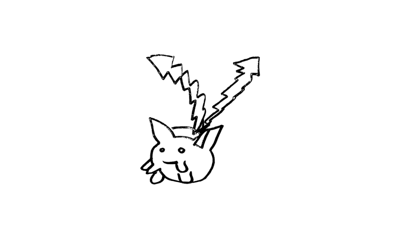 'Minimalist Line Creature II', showcasing simplicity and artistic creativity. Line-art tattoo design ideal for unique and modern body art.