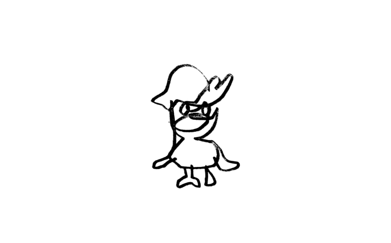 'Minimalist Line Creature III', showcasing simplicity and artistic innovation. Line-art tattoo design ideal for distinctive and contemporary body art.